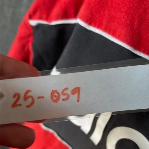 adidas Red Tee with Black Stripe - Picture 4 of 6